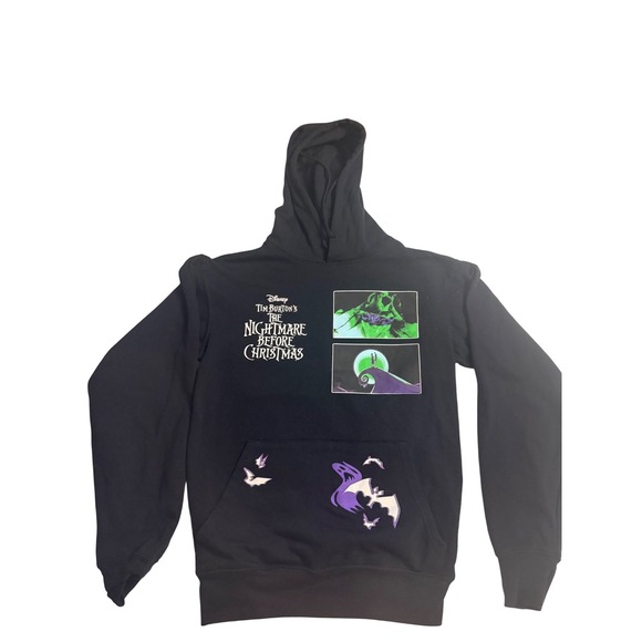 Disney Other - Disney The Nightmare Before Christmas Black Hoodie Oogie Boogie Barrel size Xs